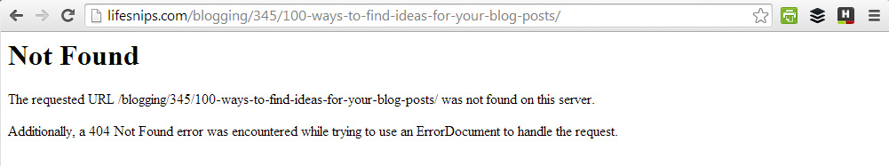 not found error page
