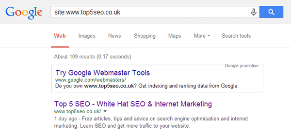 google site operator